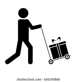 pictogram man icon