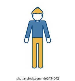 pictogram man icon