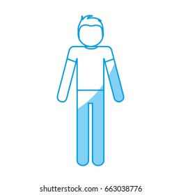 pictogram man icon