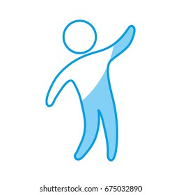 pictogram man icon