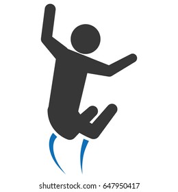 Pictogram Man Jumping Concept Stock Vector (Royalty Free) 647950417 ...