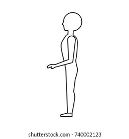 pictogram man  vector illustration