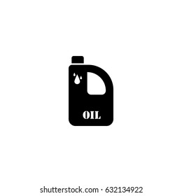 Pictogram oil container icon. Black icon on white background.