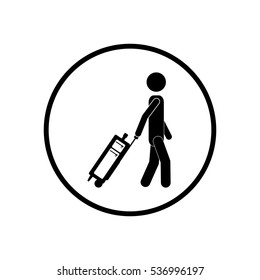 Pictogram passenger and baggage design