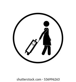 Pictogram passenger and baggage design