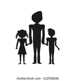 pictogram people family together