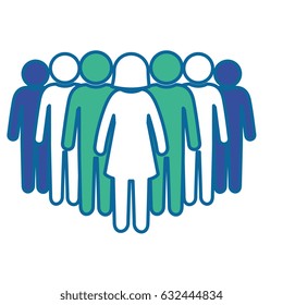 pictogram people icon