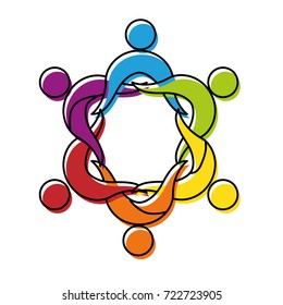 pictogram  people  vector illustration