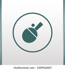 Pictogram ping pong vector icon..