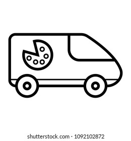 Pictogram pizza delivery icon