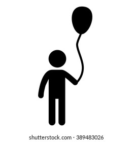 pictogram of a playing child