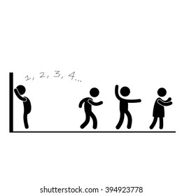 pictogram of a playing child