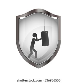 Pictogram practice boxing design