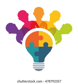 pictogram puzzle hand teamwork support collaborative cooperation work icon set. Colorful design. Vector illustration