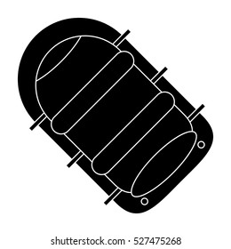 pictogram rafting water sport adventure camping