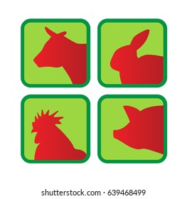 Pictogram rural animals