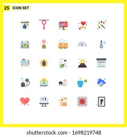 Pictogram Set of 25 Simple Flat Colors of back to school; healthcare; men; health; ad Editable Vector Design Elements
