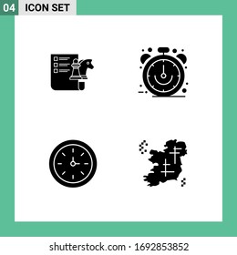 Pictogram Set of Simple Solid Glyphs of chess; device; planning; limited; speedometer Editable Vector Design Elements