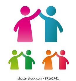 Pictogram showing figures happy family