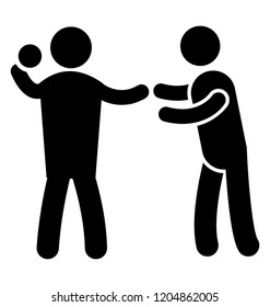 Pictogram snatching ball and making icon for softball game