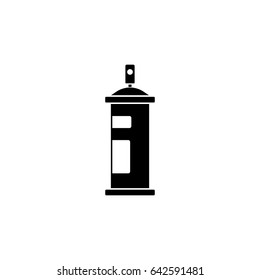 Pictogram spray paiting icon. Black icon on white background.