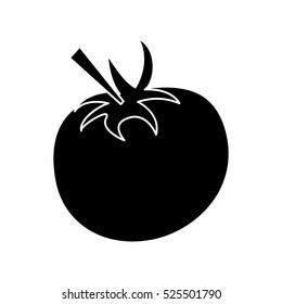 pictogram tomato juicy vegetable icon