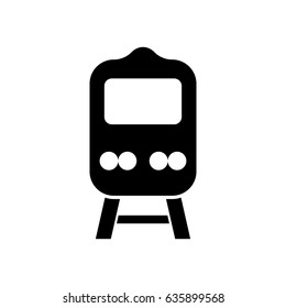 Pictogram train icon. Black icon on white background.