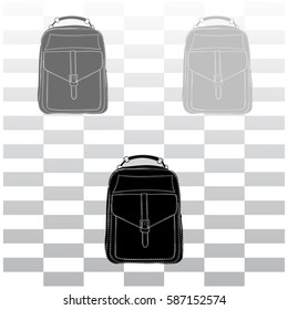 Pictogram travel bag icon..