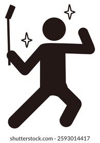 Pictogram of a video streamer