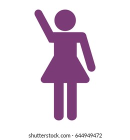 pictogram woman icon