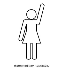 pictogram woman icon