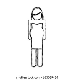 pictogram woman icon