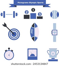 Pictograme Olympic parfait pour vos application et création 