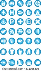 pictograms blue