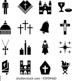 Pictograms of the Catholic religion