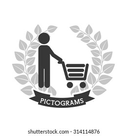 pictograms human silhouettes  design, vector illustration eps10 graphic 
