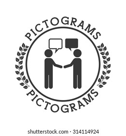 pictograms human silhouettes  design, vector illustration eps10 graphic 