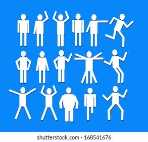 Pictograms people Man Icon Sign Symbol Pictogram