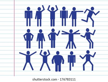 Pictograms people Man Icon Sign Symbol Pictogram