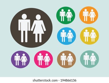 Pictograms People Man Icon Sign Symbol Stock Vector (Royalty Free ...