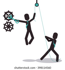 pictograms working icon design