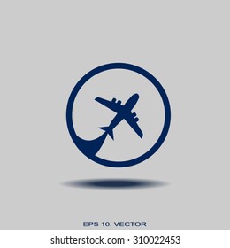 Pictograph of airplane
