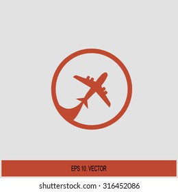 Pictograph of airplane
