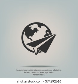 Pictograph of airplane