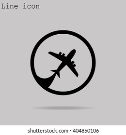 Pictograph of airplane