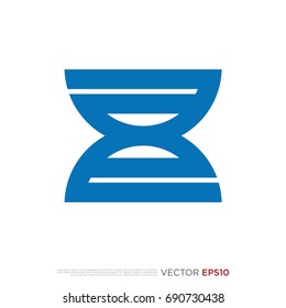 Pictograph of alphabet logotype letter a and e combine become hour glass for icon, logo and identity designs