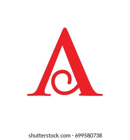 Pictograph of alphabet logotype letter a for template logo, icon, and identity vector designs
