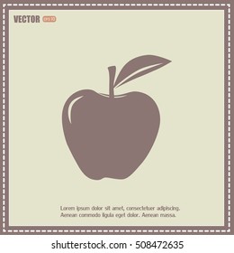 Pictograph of apple