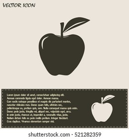 Pictograph of apple
