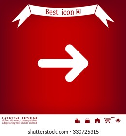 Pictograph of arrow